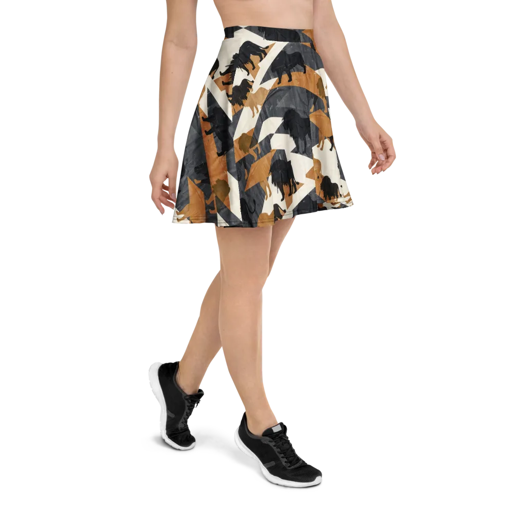Ochre Pride on Skater Skirt — Right