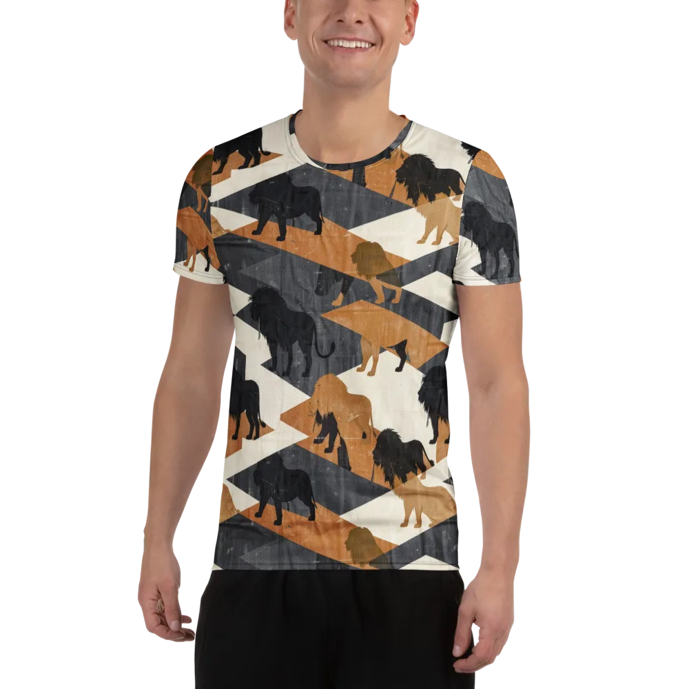 Ochre Pride on Men's Athletic T-Shirt — Front