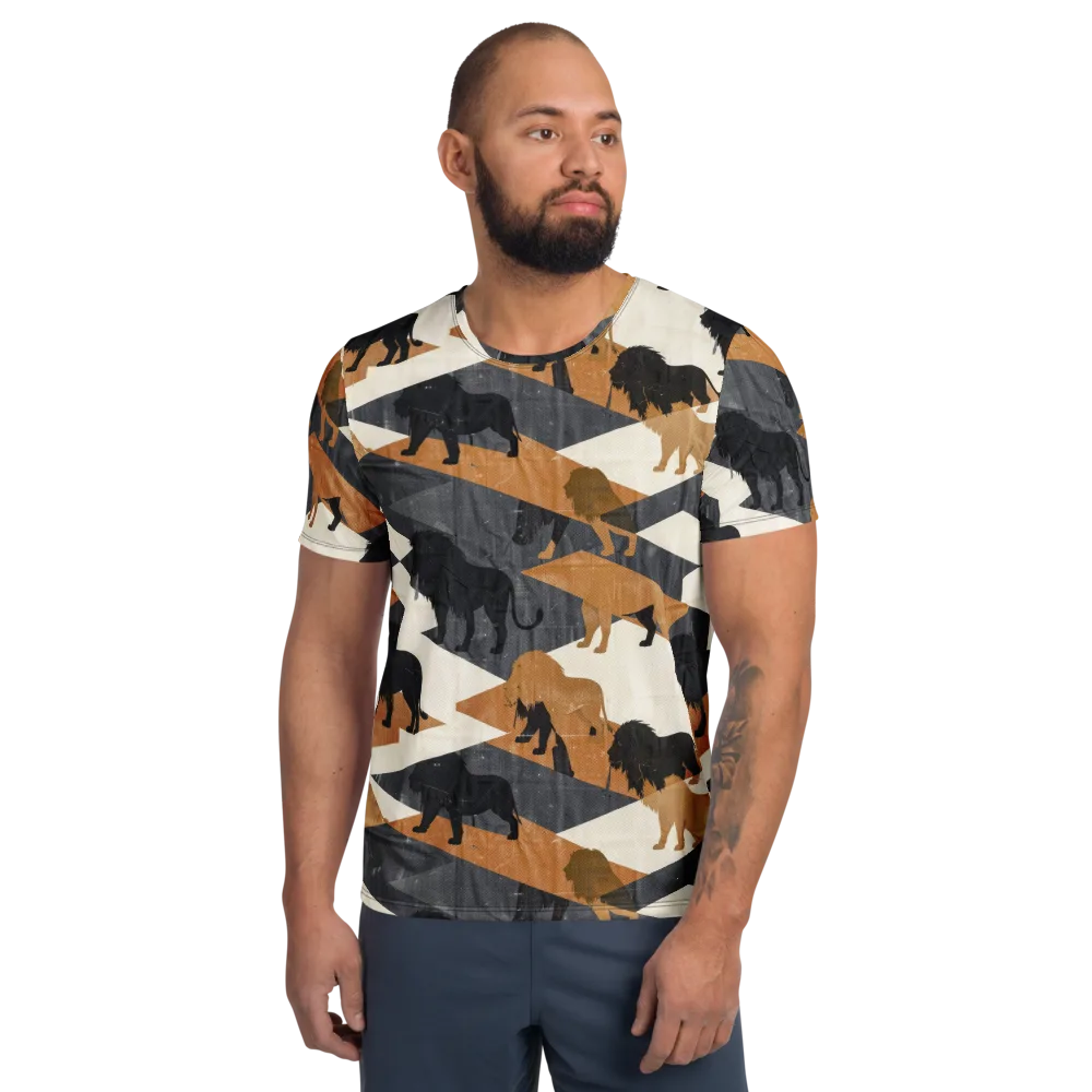 Ochre Pride on Men's Athletic T-Shirt — Front