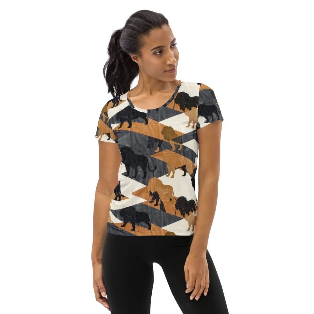 Ochre Pride on Women's Athletic T-Shirt — Front