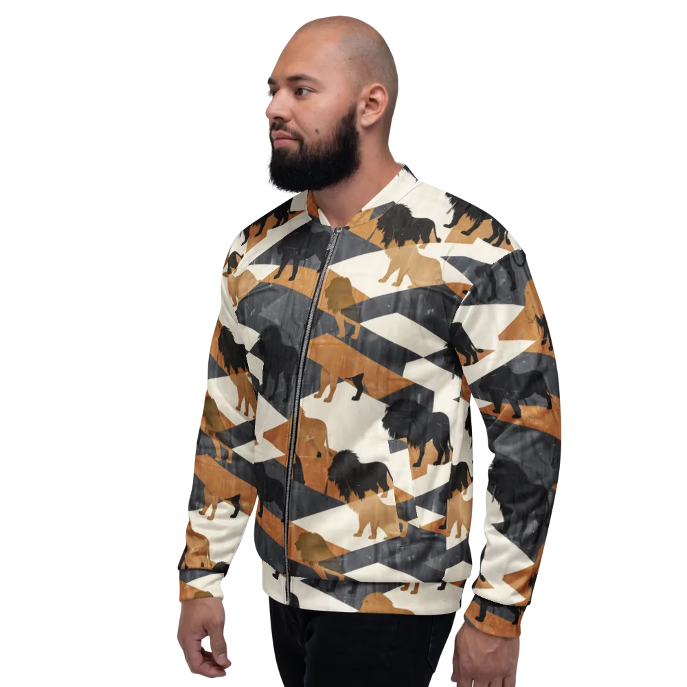 Ochre Pride on Bomber Jacket — Left