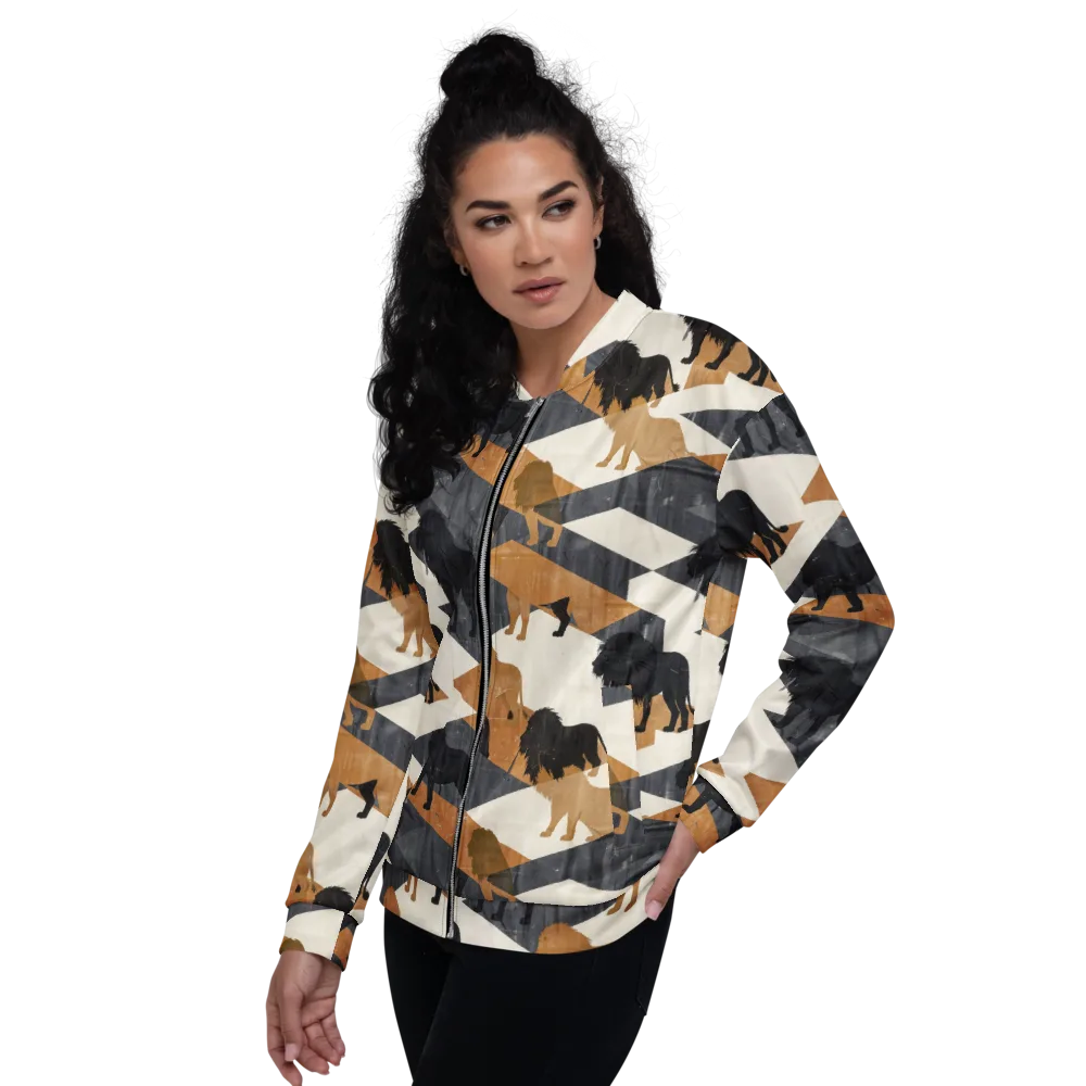 Ochre Pride on Bomber Jacket — Left