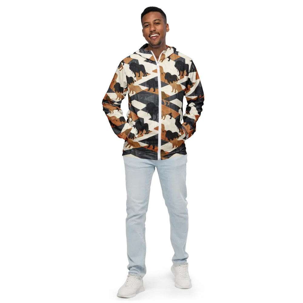 Ochre Pride on Men's Windbreaker — Front