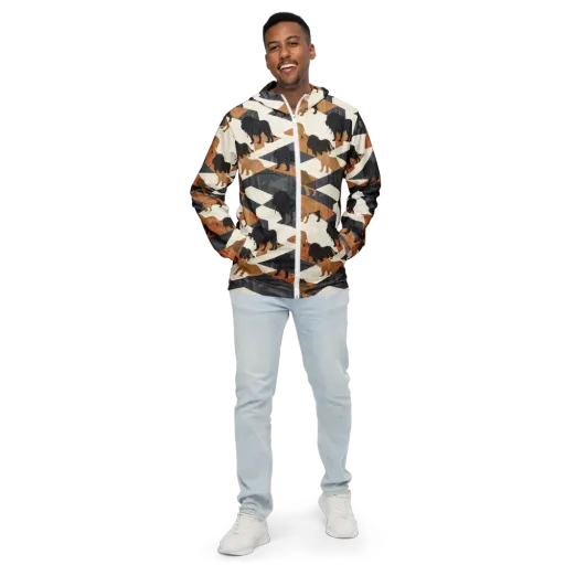 Ochre Pride on a Men's Windbreaker