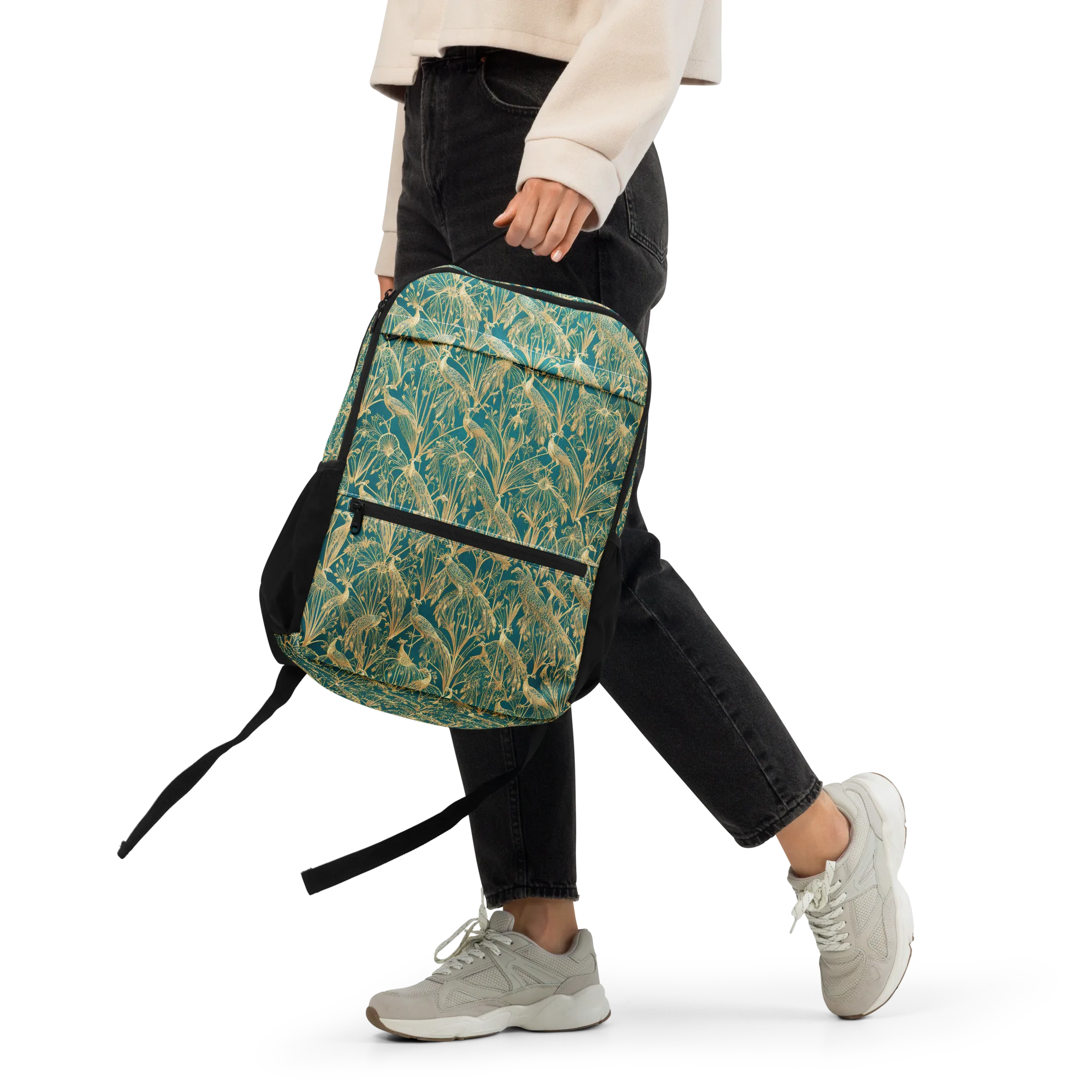 Peacock Palais on Utility Backpack — Front