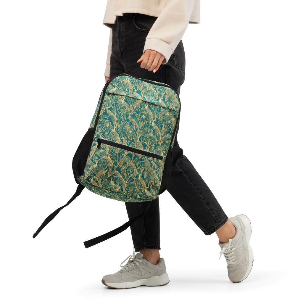 Peacock Palais on Utility Backpack — Front