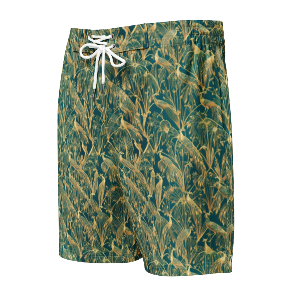 Peacock Palais on Men's Board Shorts — Front