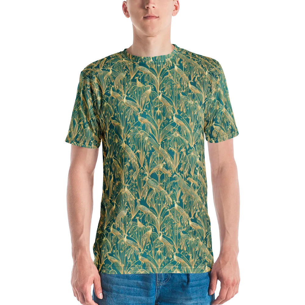 Peacock Palais on Men's Crew Neck T-Shirt — Front