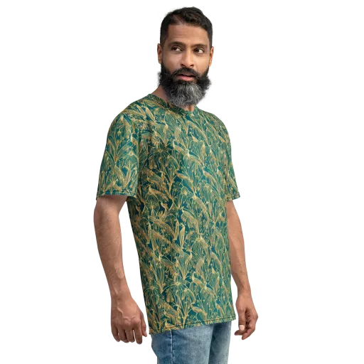 Peacock Palais on a Men's Crew Neck T-Shirt