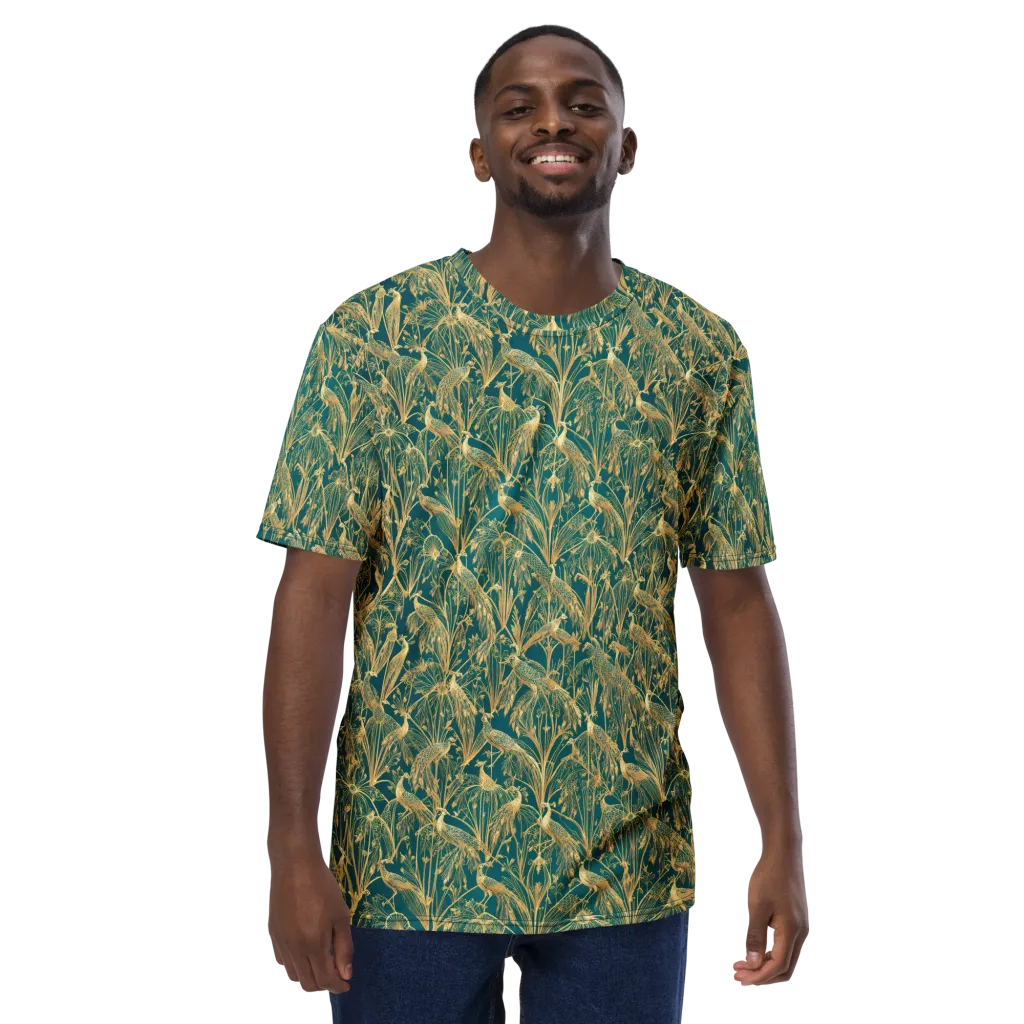 Peacock Palais on Men's Crew Neck T-Shirt — Front