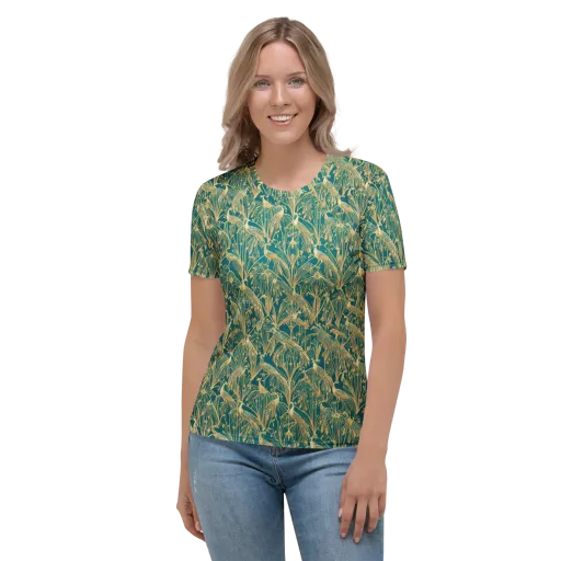 Peacock Palais on a Women's Crew Neck T-Shirt