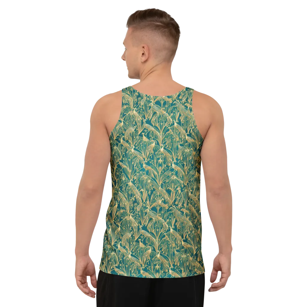 Peacock Palais on Men's Tank Top — Back