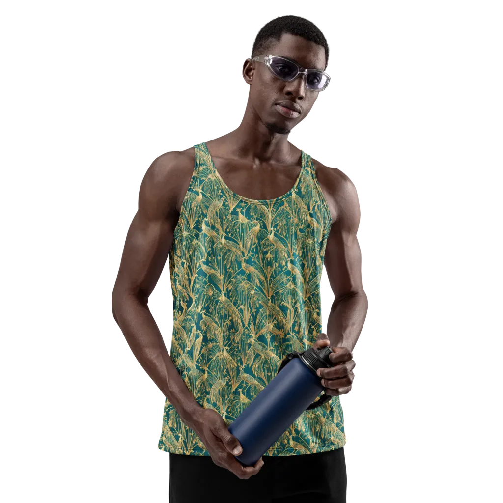 Peacock Palais on Men's Tank Top — Front