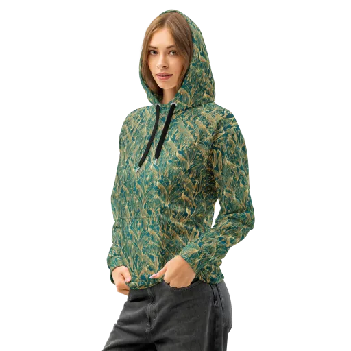 Peacock Palais on a Cotton Hoodie