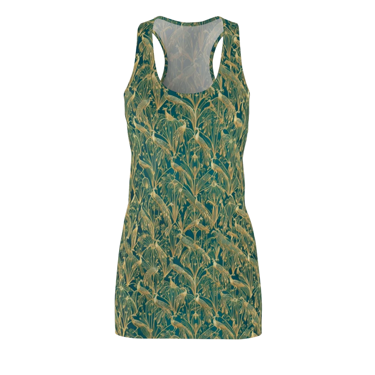 Peacock Palais on Racerback Dress — Front