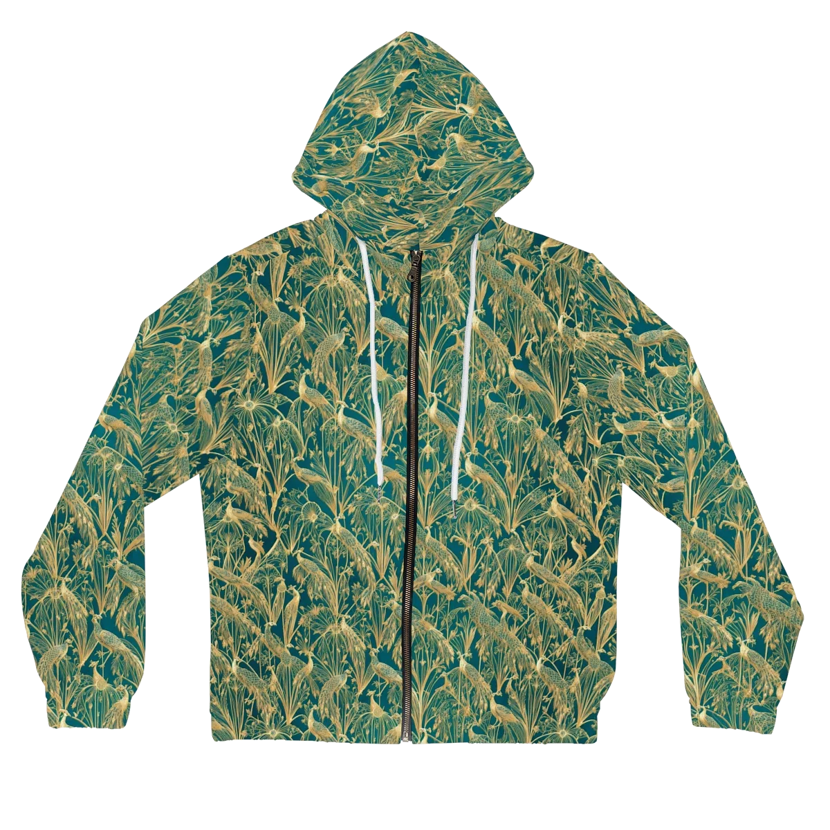 Peacock Palais on Women's Full-Zip Hoodie — Front