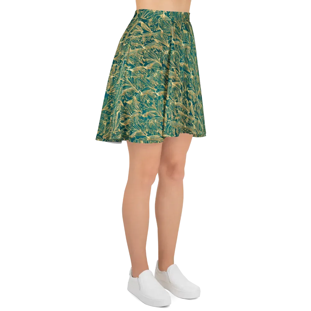 Peacock Palais on Skater Skirt — Right