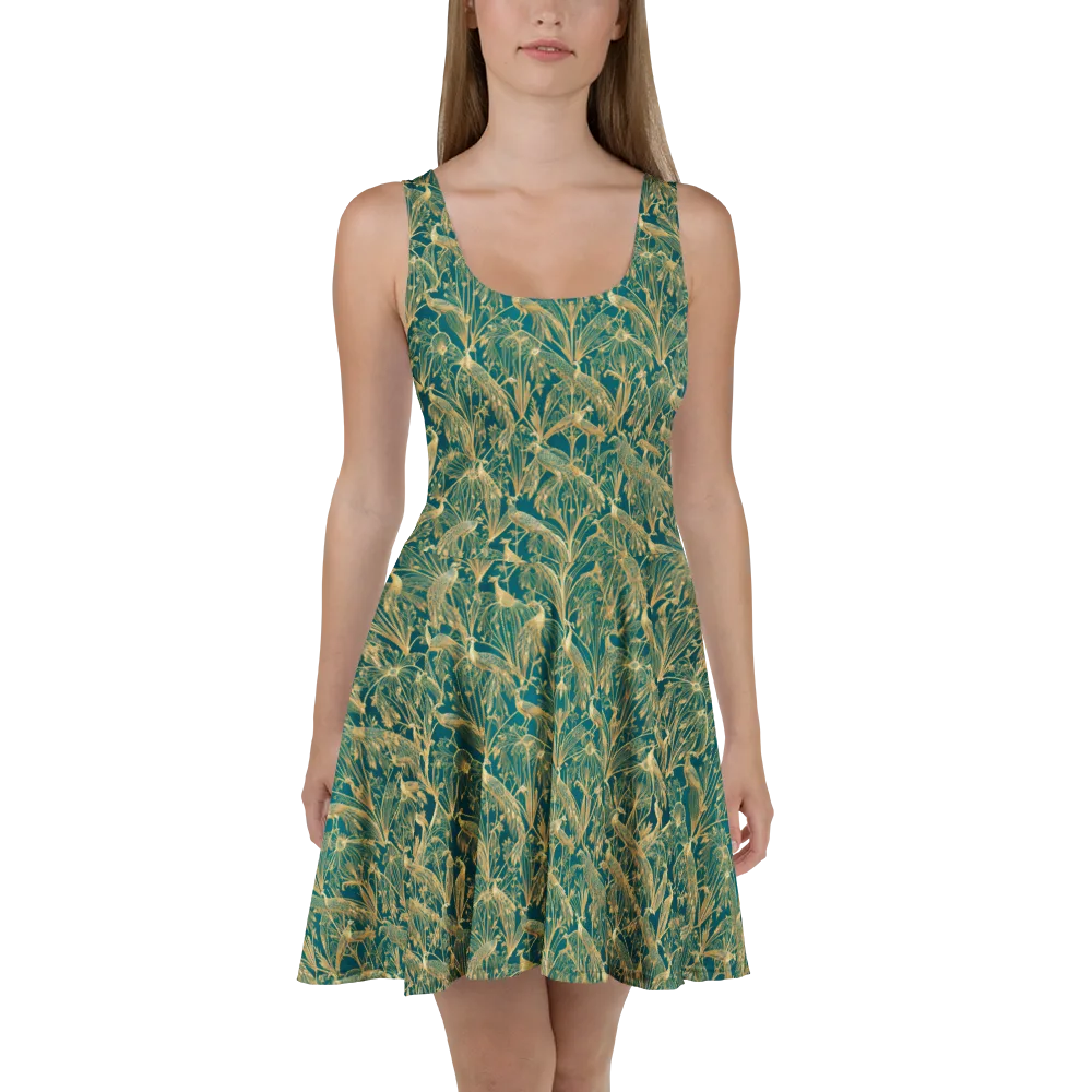 Peacock Palais on Skater Dress — Front