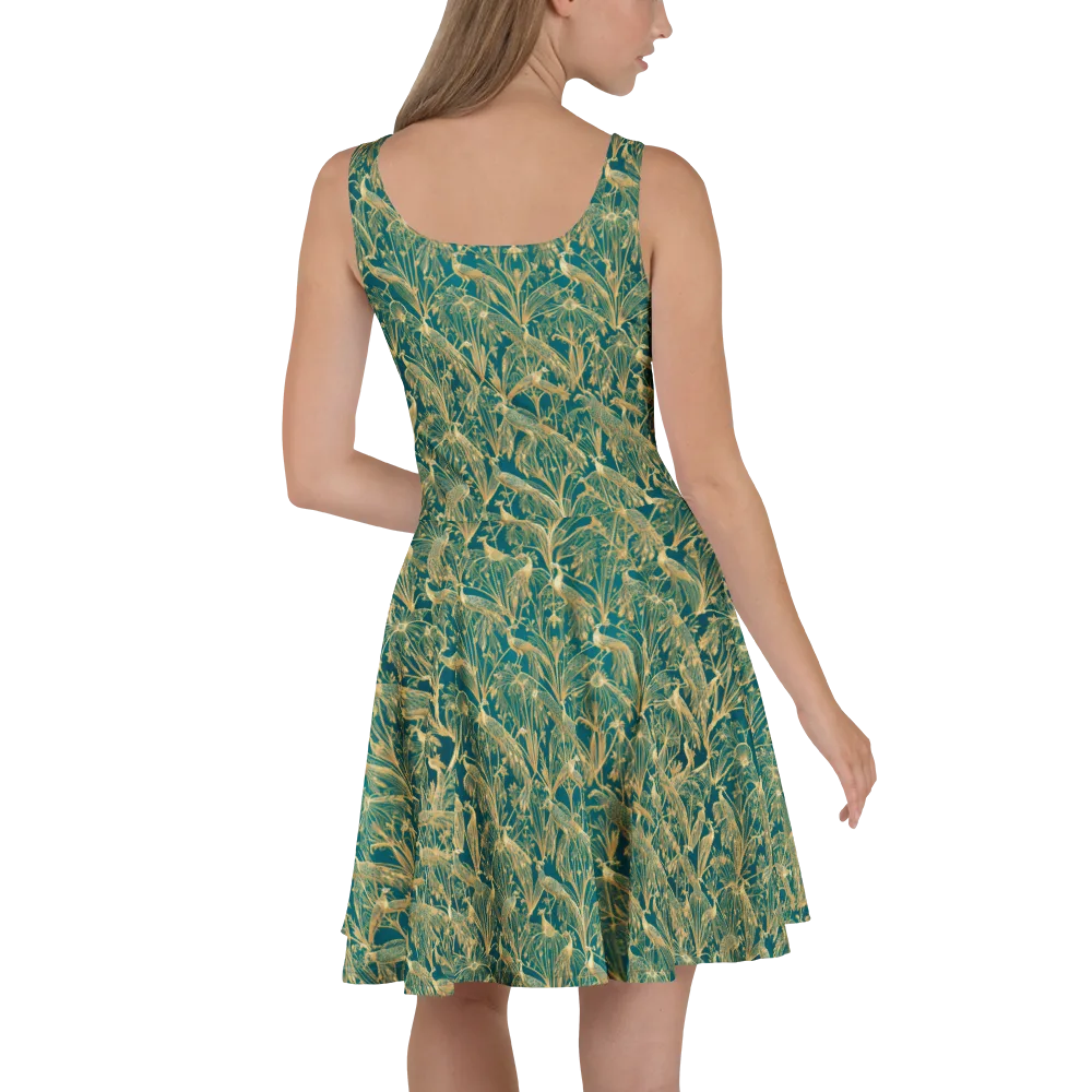 Peacock Palais on Skater Dress — Back