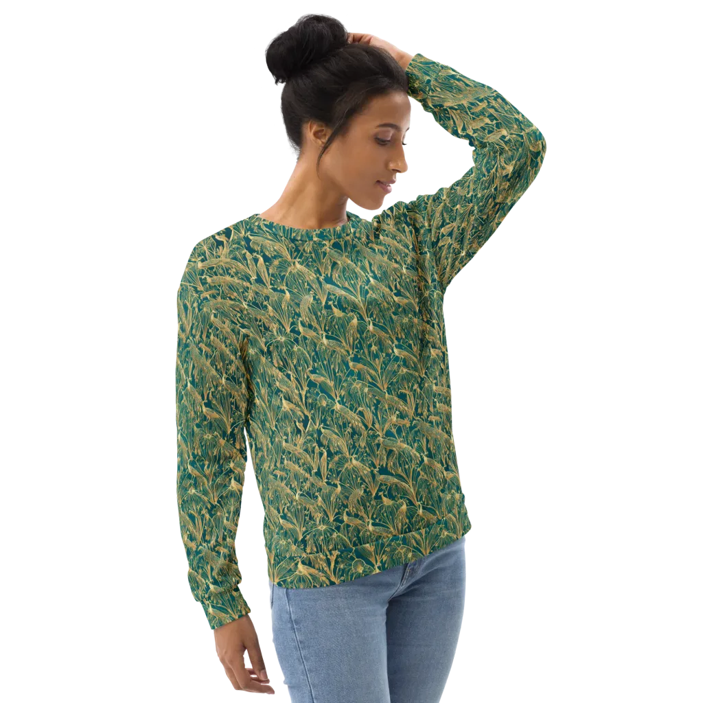 Peacock Palais on Sweatshirt — Right Front