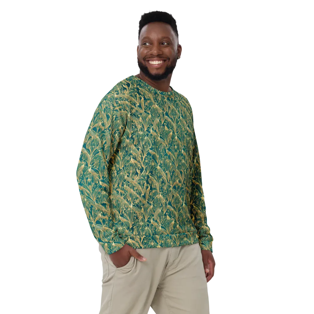 Peacock Palais on Sweatshirt — Front