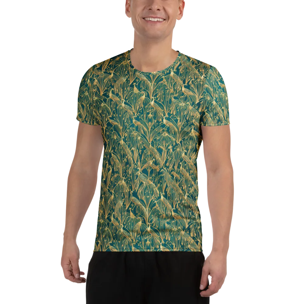 Peacock Palais on Men's Athletic T-Shirt — Front