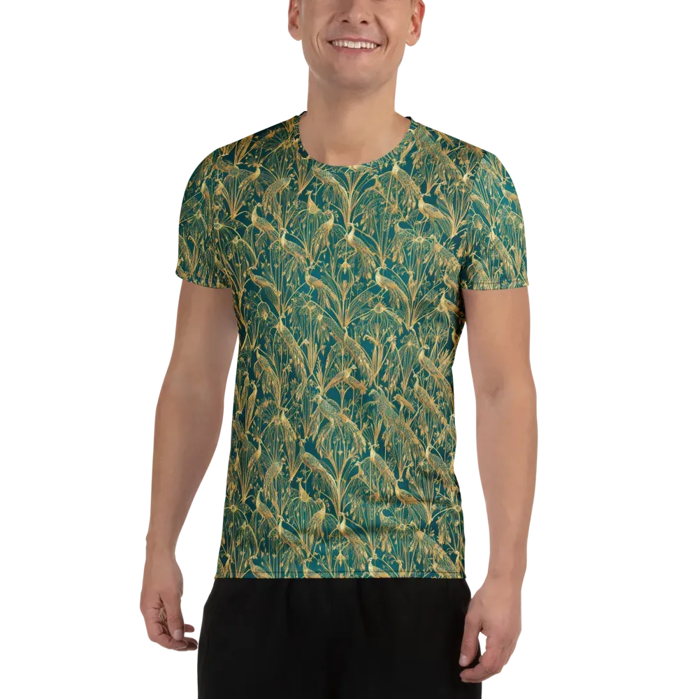 Peacock Palais on Men's Athletic T-Shirt — Front