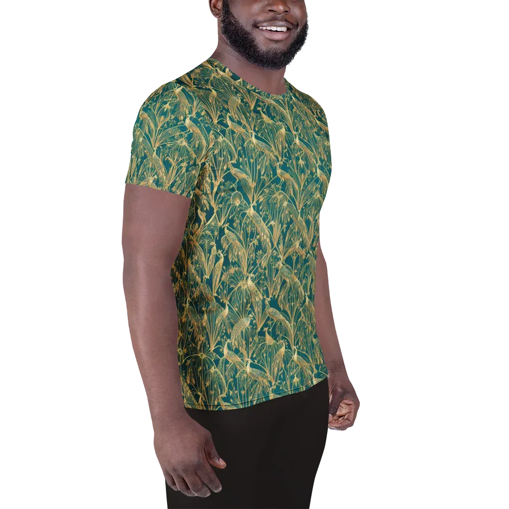 Peacock Palais on Men's Athletic T-Shirt — Right
