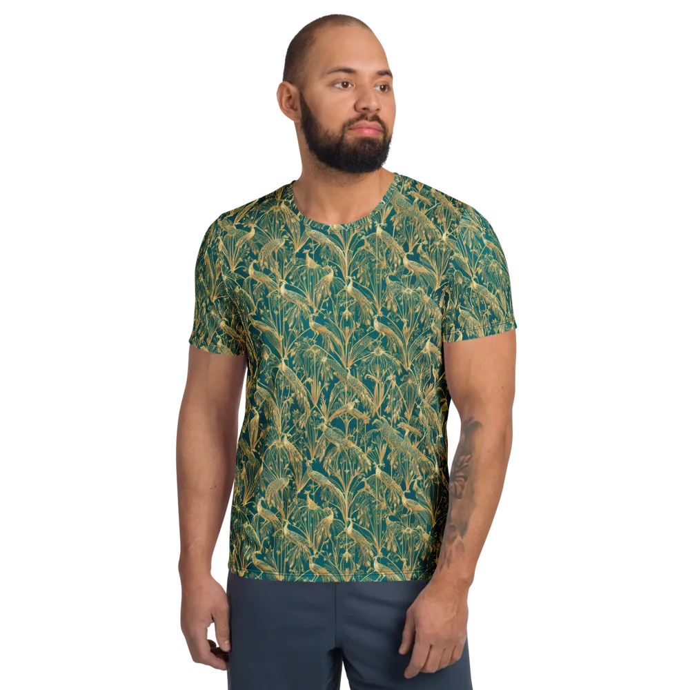 Peacock Palais on Men's Athletic T-Shirt — Front