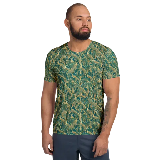 Peacock Palais on a Men's Athletic T-Shirt
