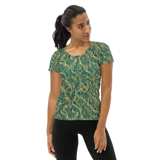 Peacock Palais on a Women's Athletic T-Shirt