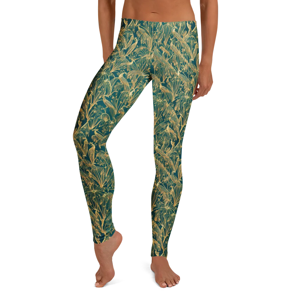 Peacock Palais on Leggings — Front