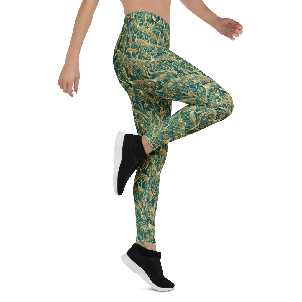 Peacock Palais on Leggings — Right