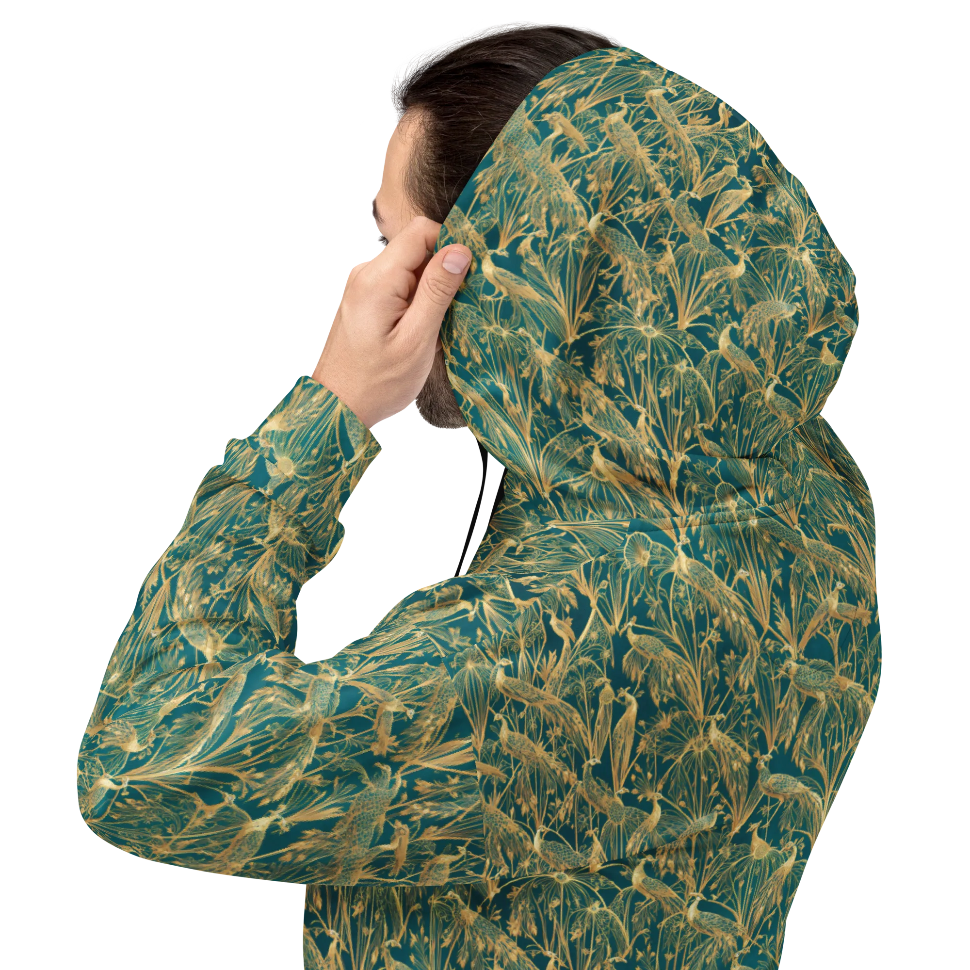Peacock Palais on Hoodie — Back