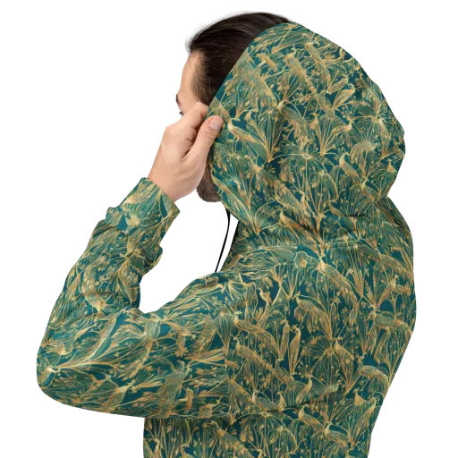Peacock Palais on a Hoodie