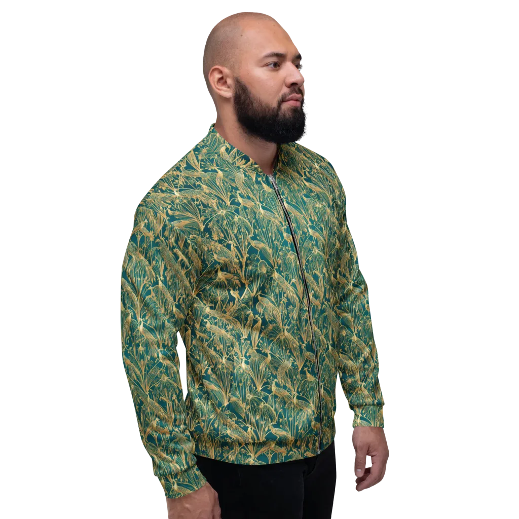 Peacock Palais on Bomber Jacket — Right
