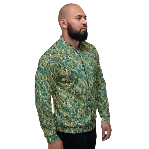 Peacock Palais on a Bomber Jacket