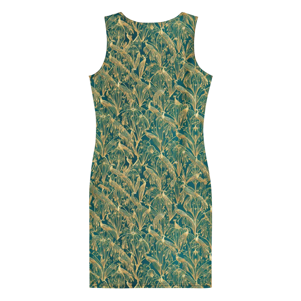 Peacock Palais on Bodycon Dress — Back