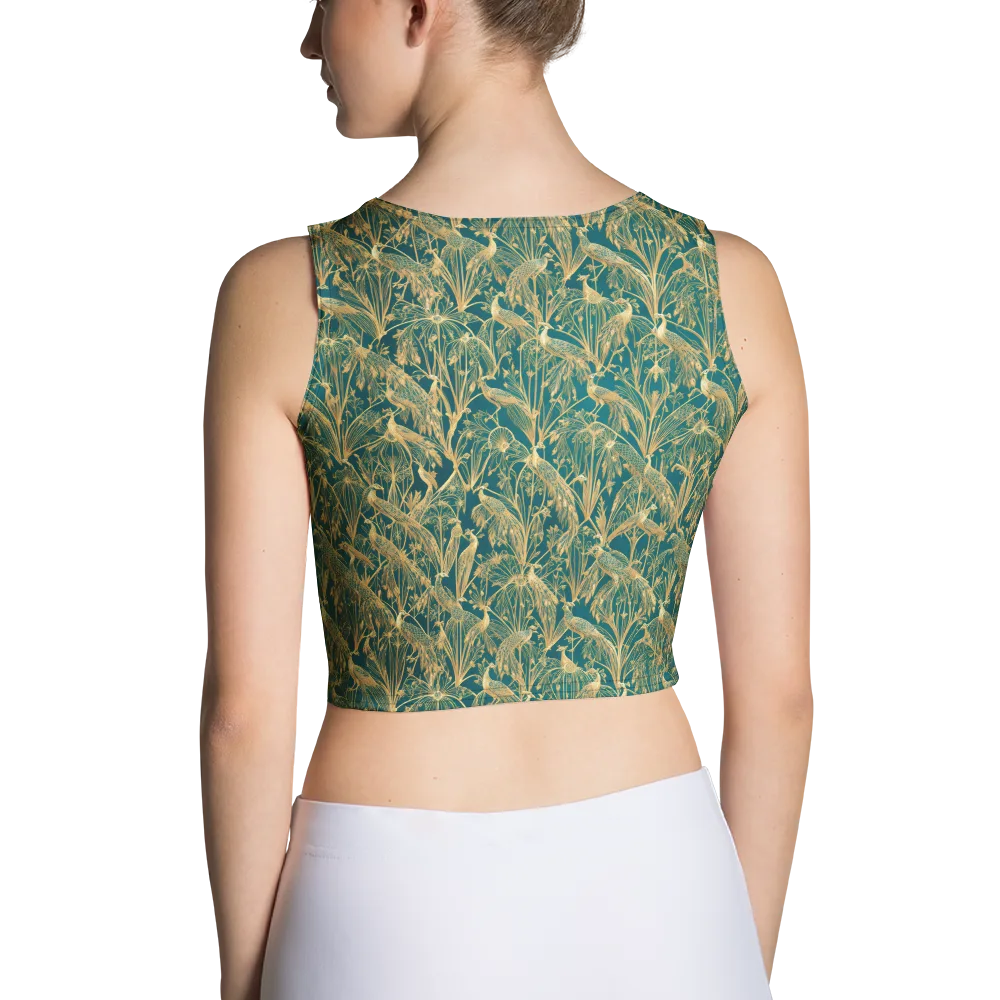 Peacock Palais on Crop Top — Back