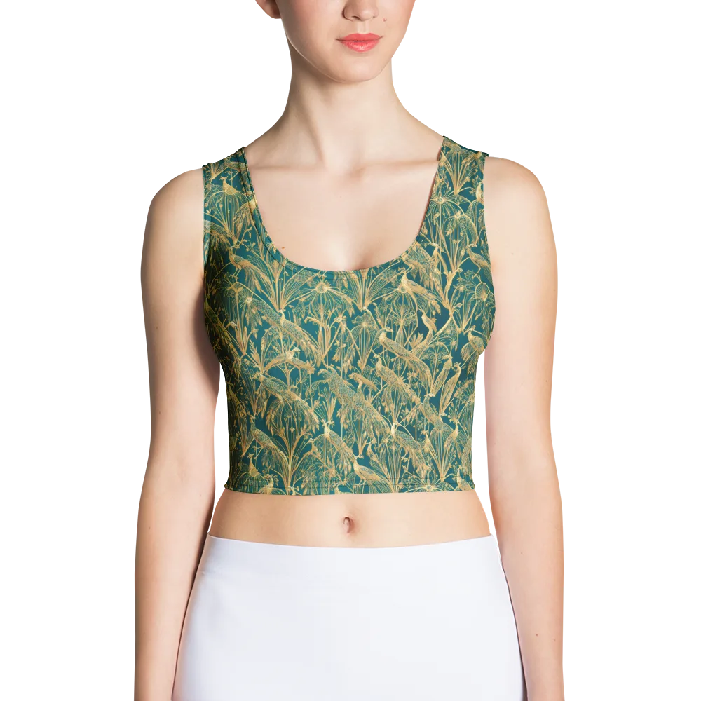 Peacock Palais on Crop Top — Front