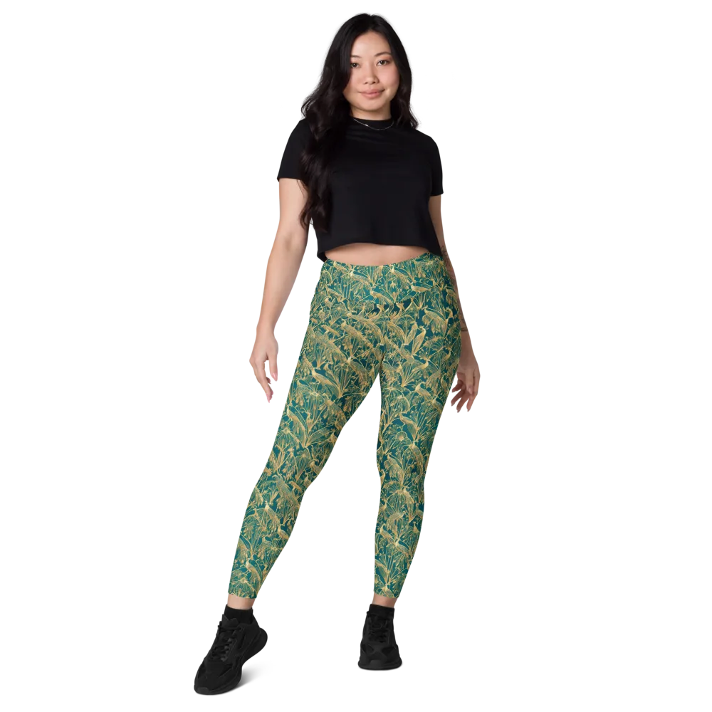 Peacock Palais on Leggings with Pockets — Front