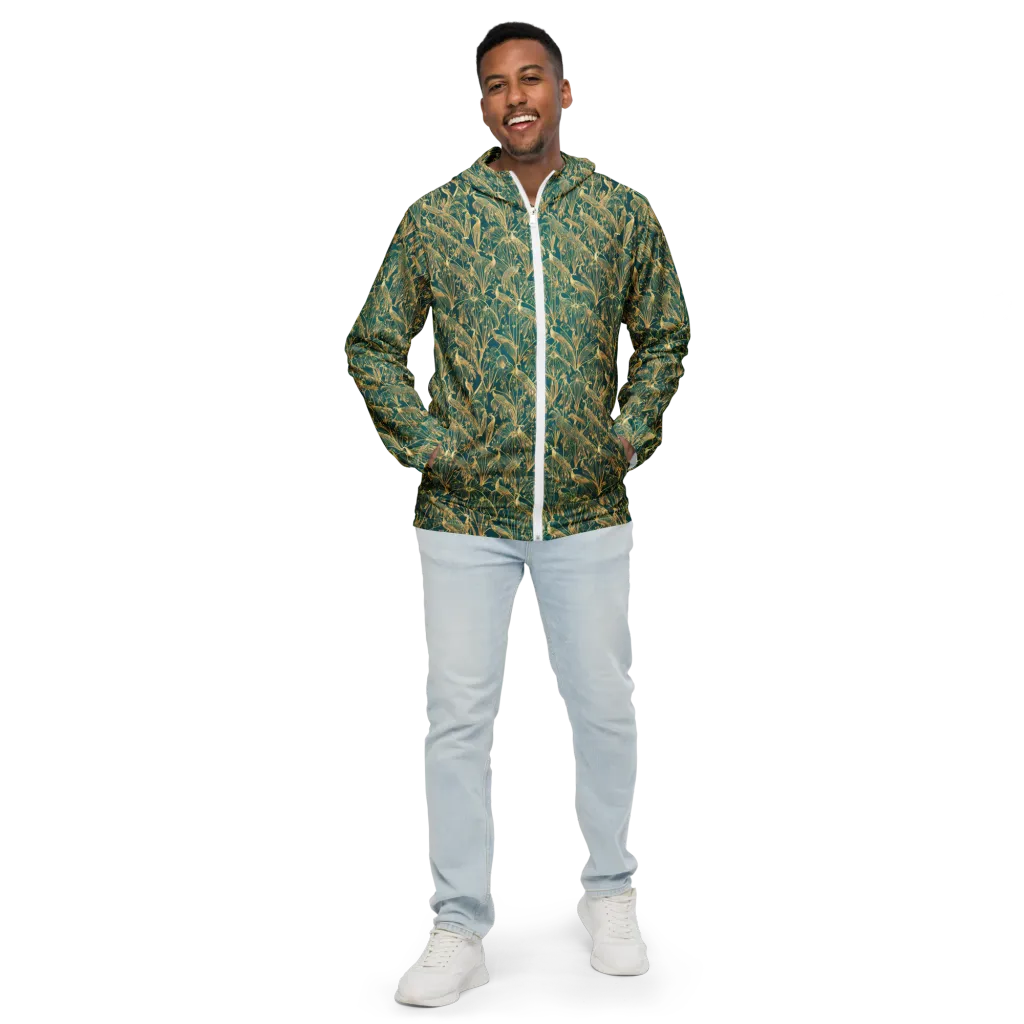 Peacock Palais on Men's Windbreaker — Front