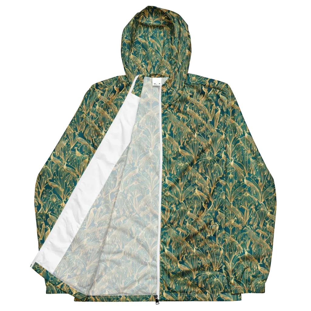Peacock Palais on Men's Windbreaker — Front