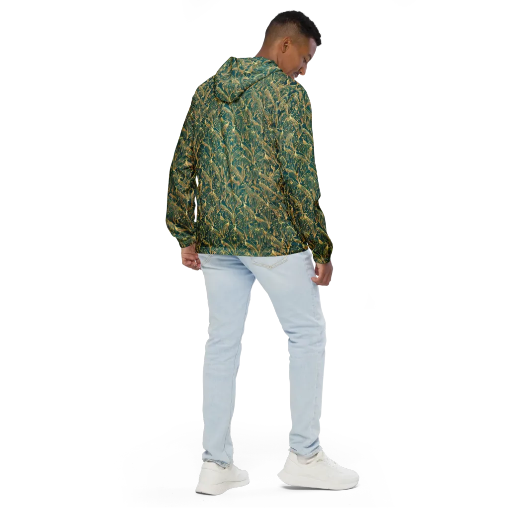 Peacock Palais on Men's Windbreaker — Back