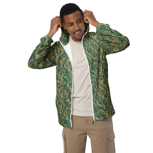 Peacock Palais on a Men's Windbreaker