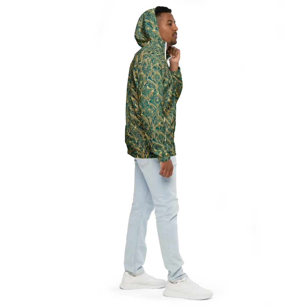 Peacock Palais on Men's Windbreaker — Right