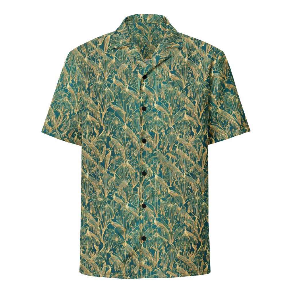 Peacock Palais on Button Shirt — Front