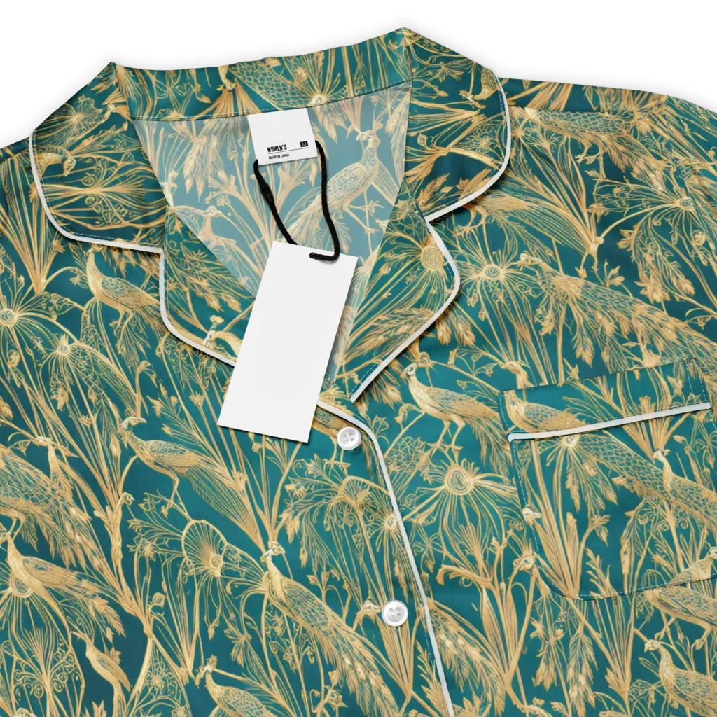 Peacock Palais on Women's Short Sleeve Pajama Top — Product details