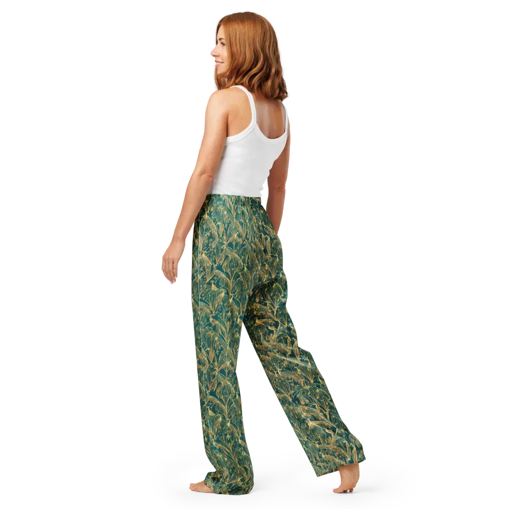 Peacock Palais on Women's Pajama Pants — Back