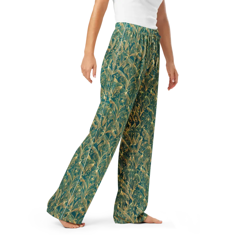 Peacock Palais on Women's Pajama Pants — Right Front